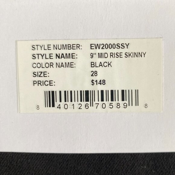 Edwin Pixie jeans 9” Mid Rise in black - Picture 4 of 11